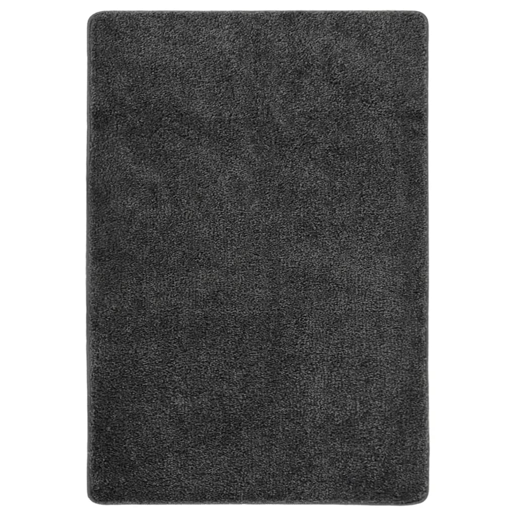 Anti-Rutsch Shaggy Teppich Dunkelgrau 200 x 200 cm PP