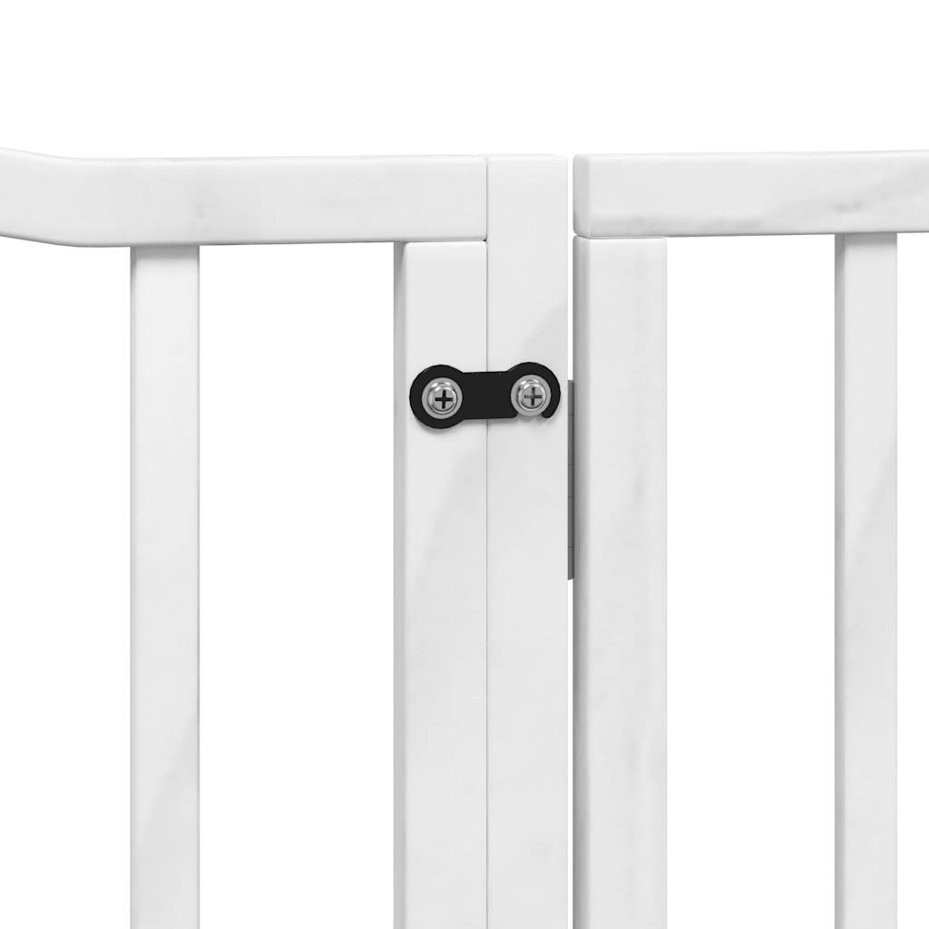 3-tlg. Hundetor Faltbar 150 cm Pappelholz