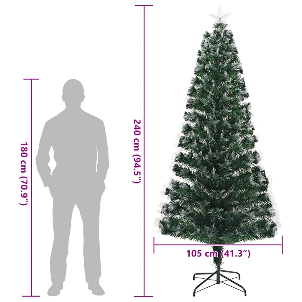 Künstlicher Weihnachtsbaum mit 50 LEDs Grün 64 cm PVC