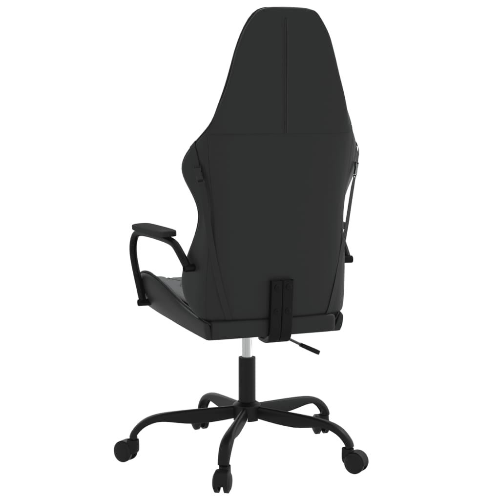 Gaming-Stuhl mit Massagefunktion Schwarz und Blau Kunstleder