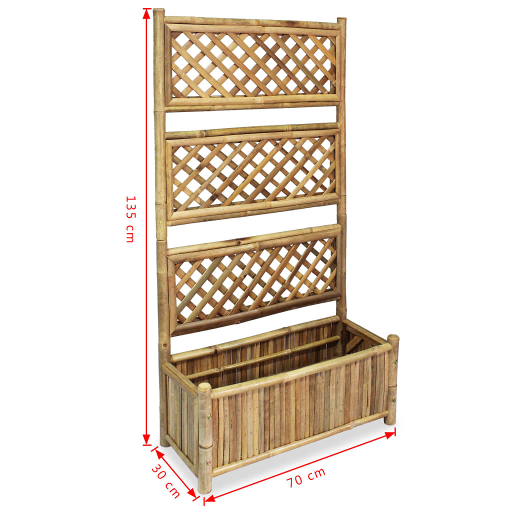 Pflanzenbehälter mit Spalier Bambus 40 cm