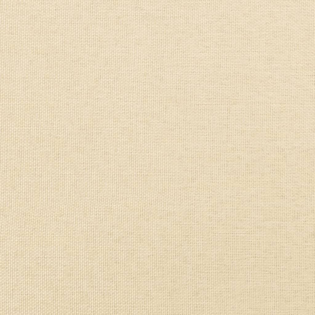 Fußhocker Hellgrau 45x29,5x35 cm Stoff und Kunstleder