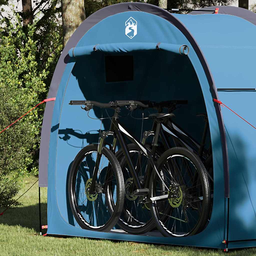 Fahrradgarage mit Dach mit Speicher Grün 210 x 90 x 174 cm