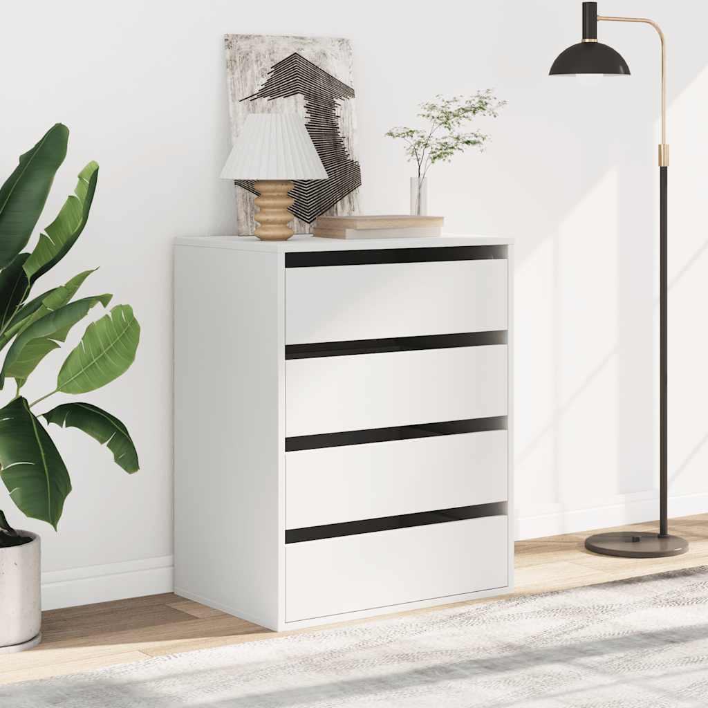Schubladenschrank Schwarz Eichen-Optik 41 x 40 x 58 cm