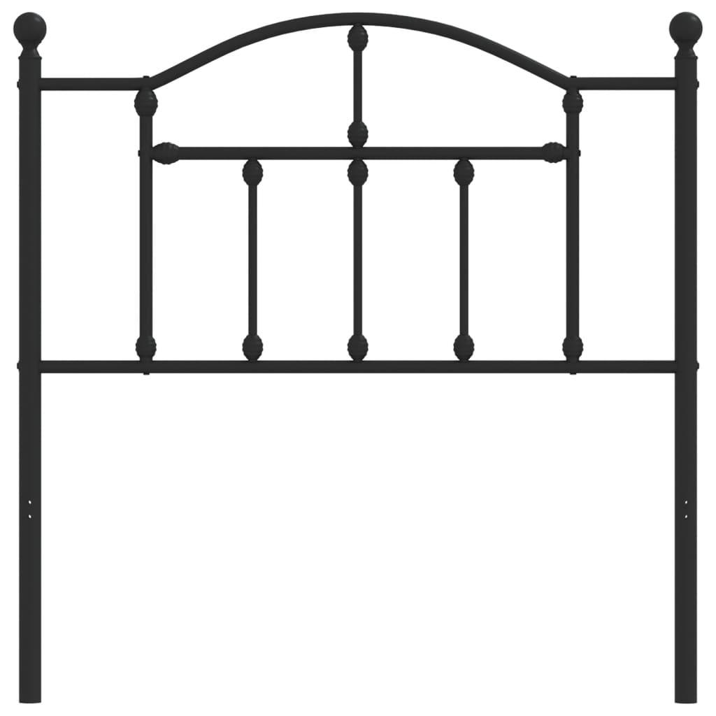 Ersatz-Kopfteil Metall Schwarz 90 cm