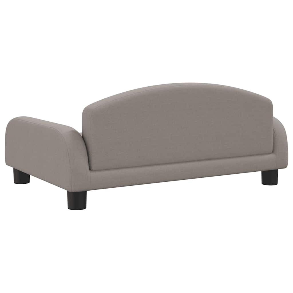 Kindersofa Creme 70x45x30 cm Stoff