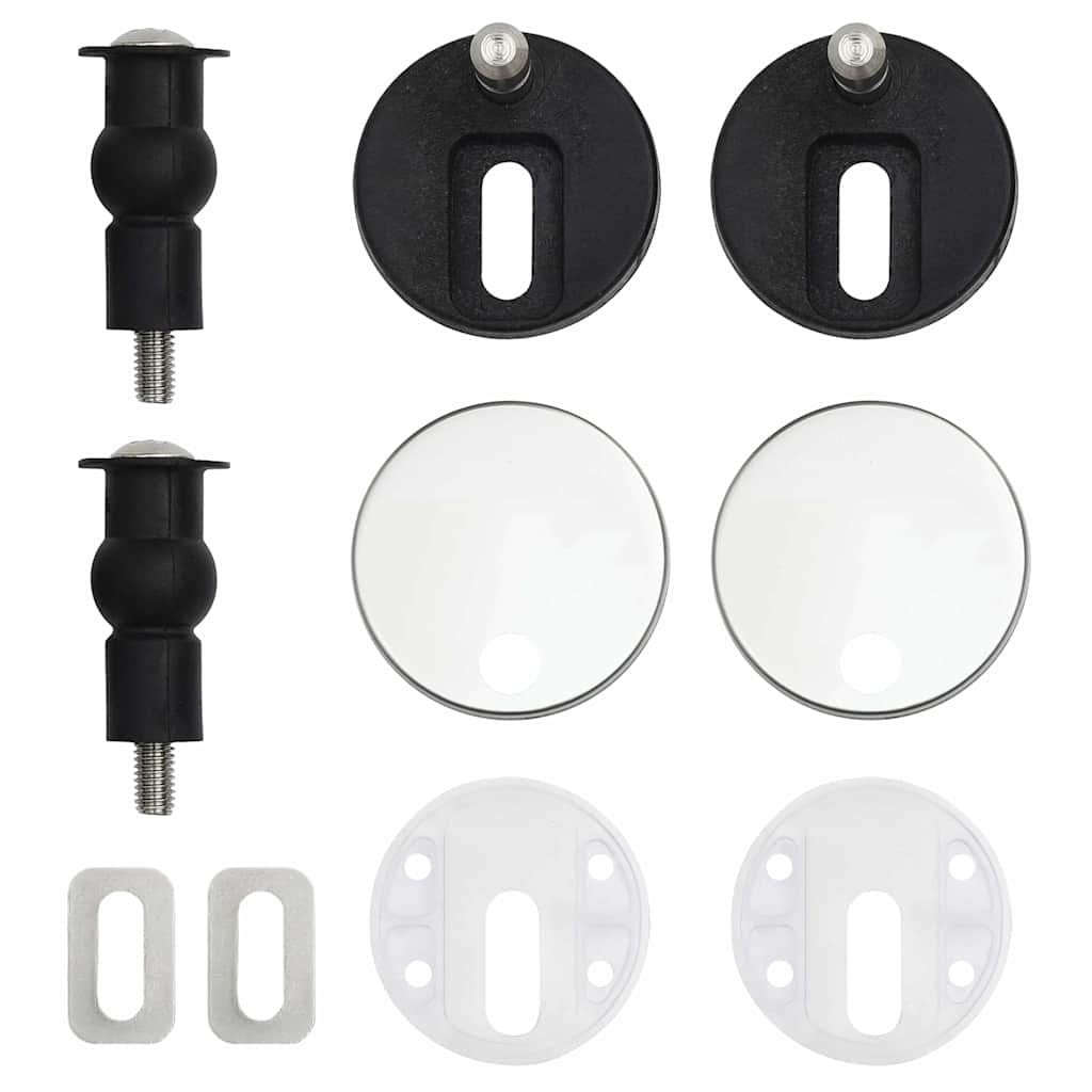 Toilettensitz MDF Deckel Schlichtes Design Weiß