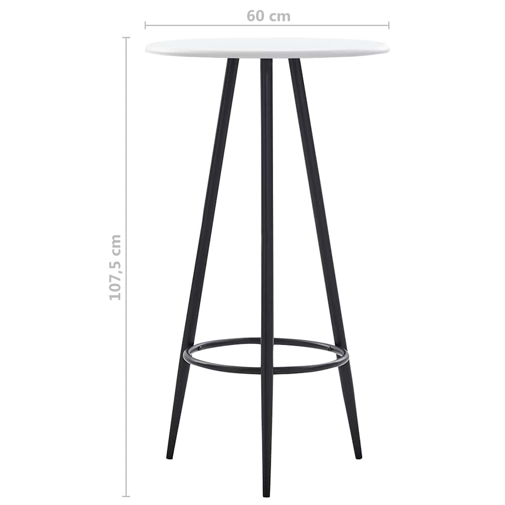 3-tlg. Bar-Set Stoff Dunkelgrau