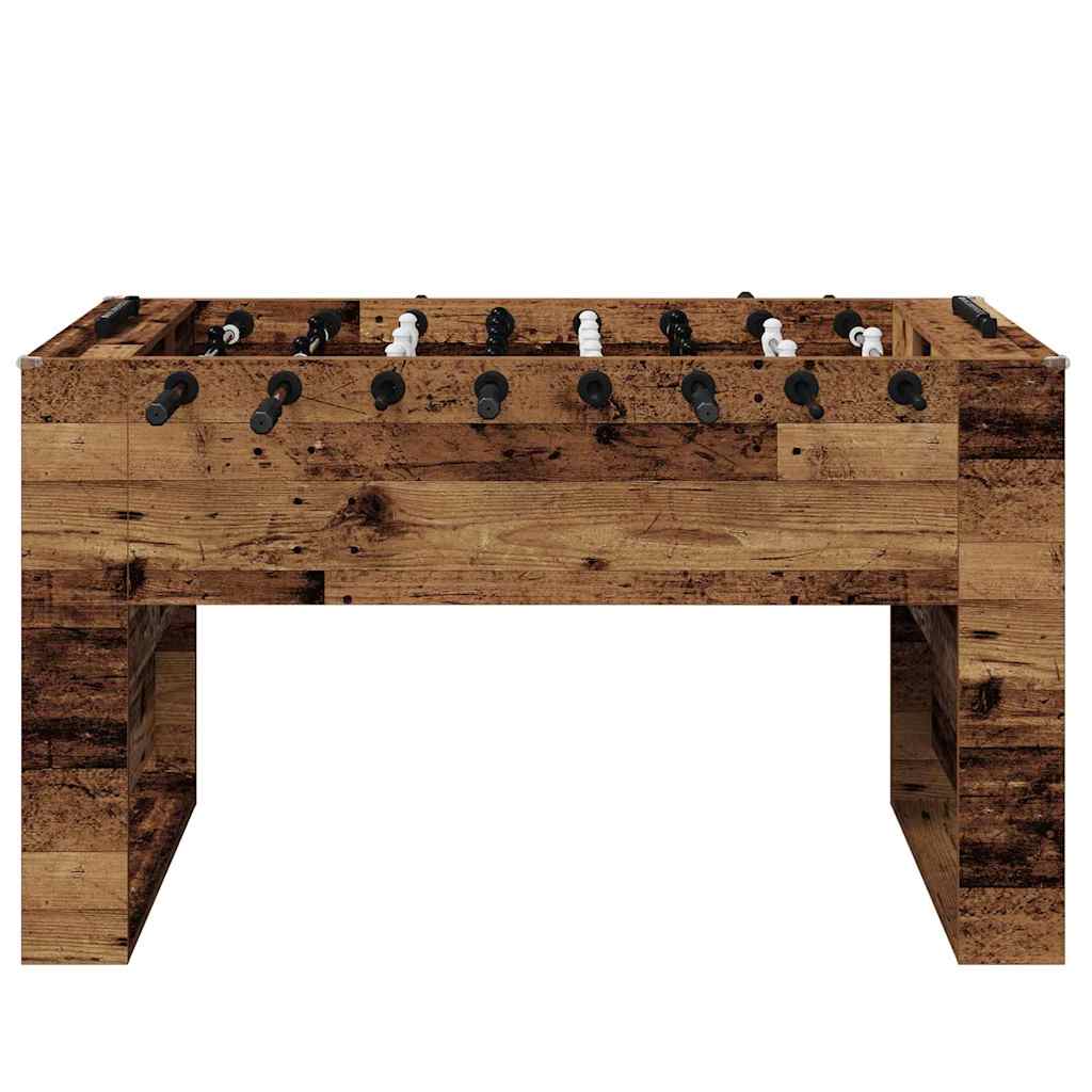 Tischfußballtisch Weiß 146,5 x 74 x 85 cm Holzwerkstoff