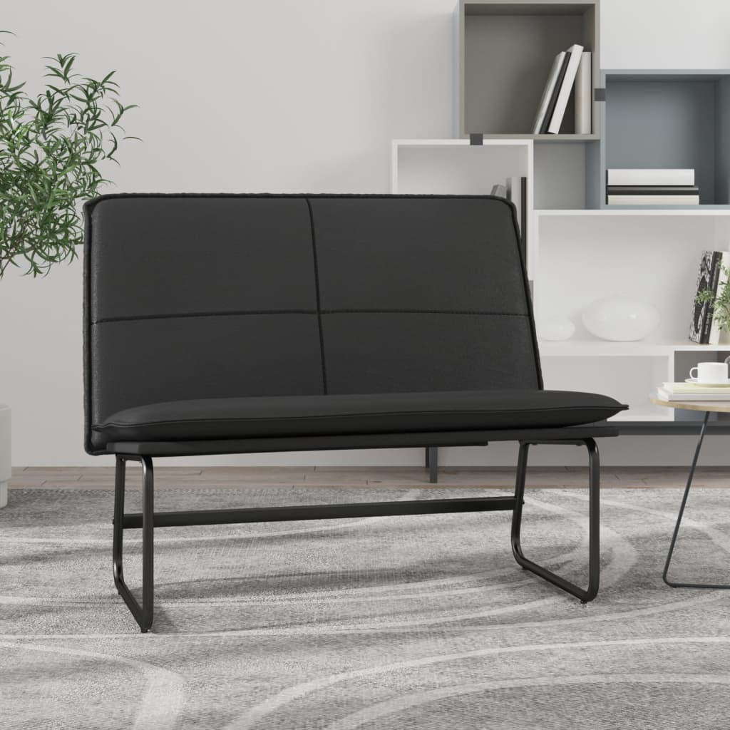 Sitzbank Creme 100x75x76 cm Kunstleder