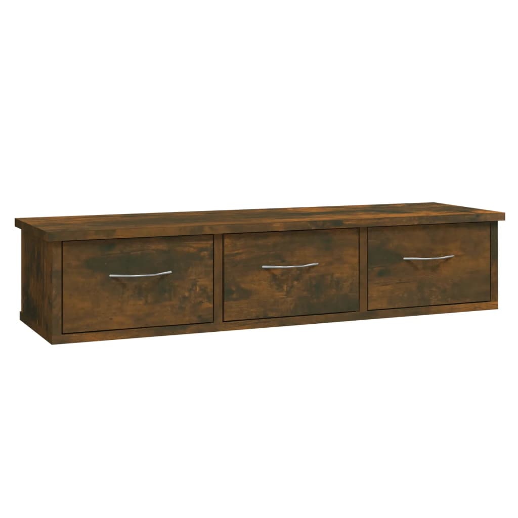 Wand-Schubladenregal Weiß 60x26x18,5 cm Holzwerkstoff