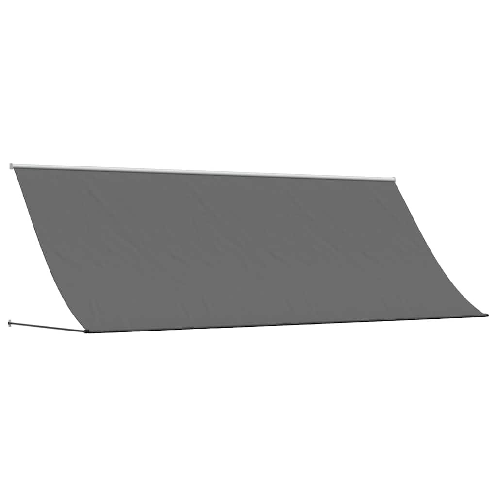 Markise Einziehbar Anthrazit 100x150 cm Stoff und Stahl