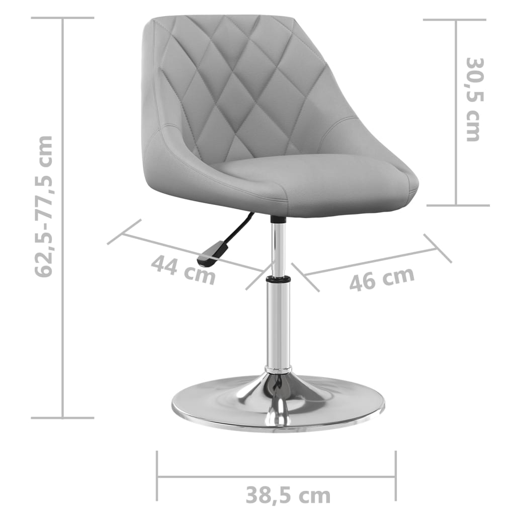 Esszimmerstühle 4 Stk. Drehbar Braun Samt