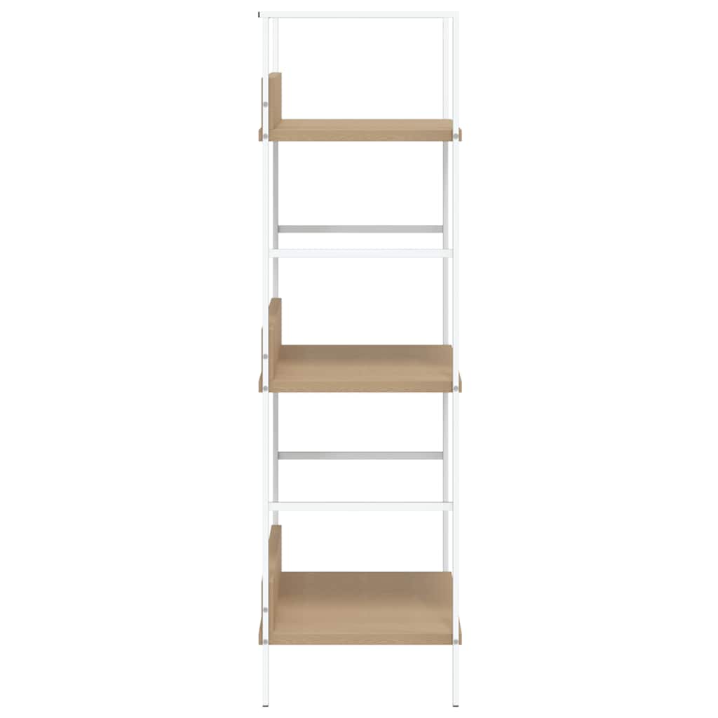 Bücherregal 3 Regalböden Schwarz 60×27,6×90,5 cm Holzwerkstoff