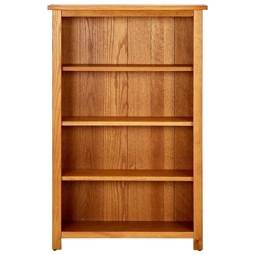 Bücherregal 3 Fächer 70x22,5x82 cm Massivholz Eiche