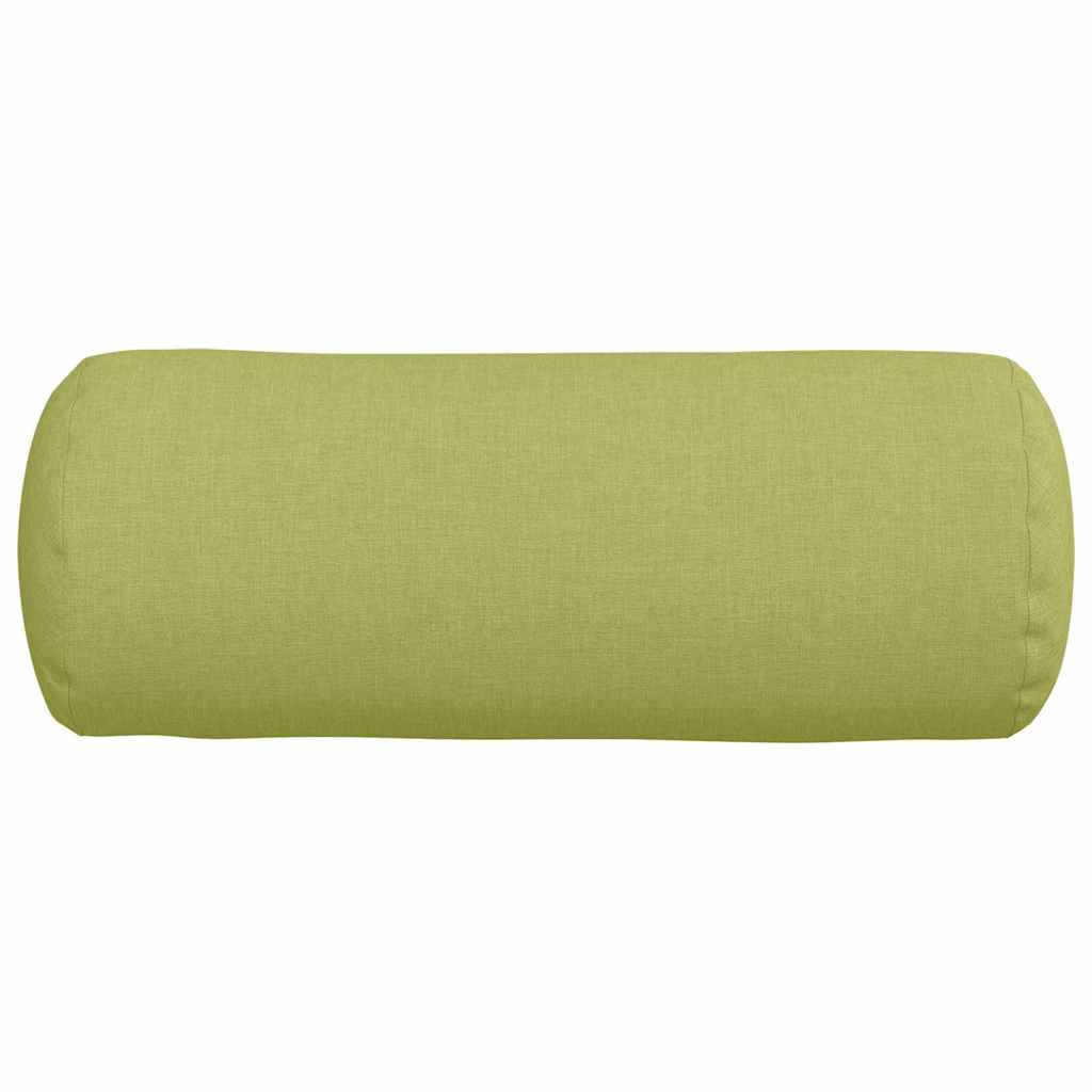 Bolsterkissen 2 Stück Hellgrau Ø 15 x 40 cm Stoff