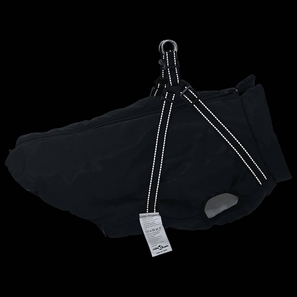 Hundemantel mit Geschirr Wasserdicht Reflektierend Lila L48