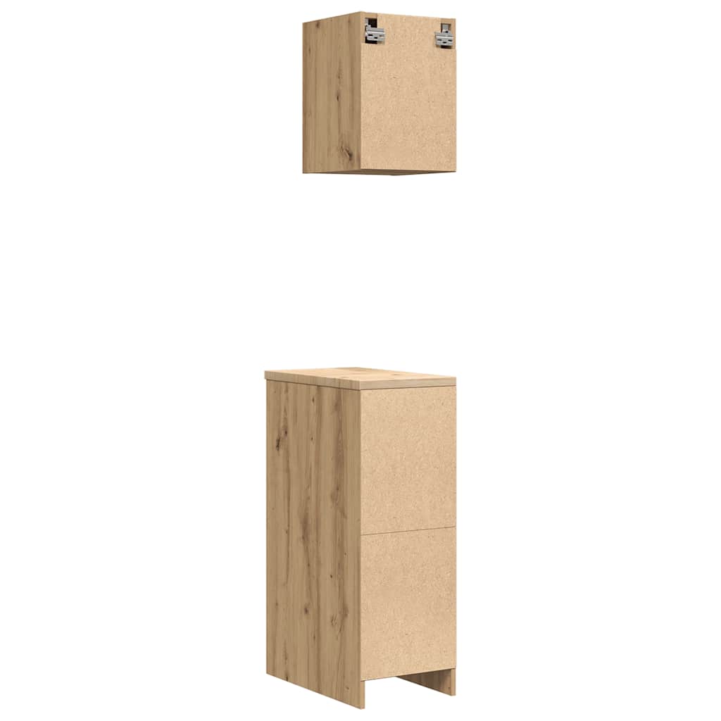 Garagenschränke 2 Stk. Schwarz Holzwerkstoff