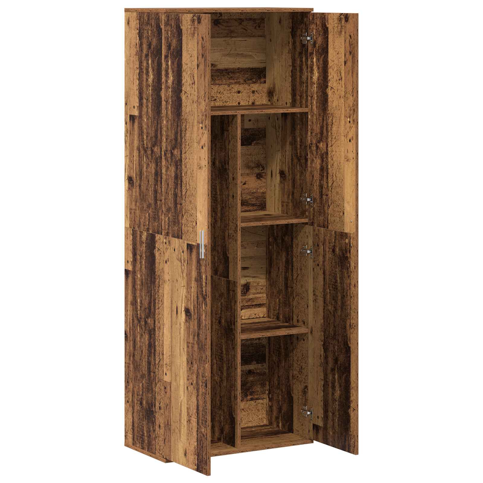 Highboard Weiß 70x35x180 cm Holzwerkstoff