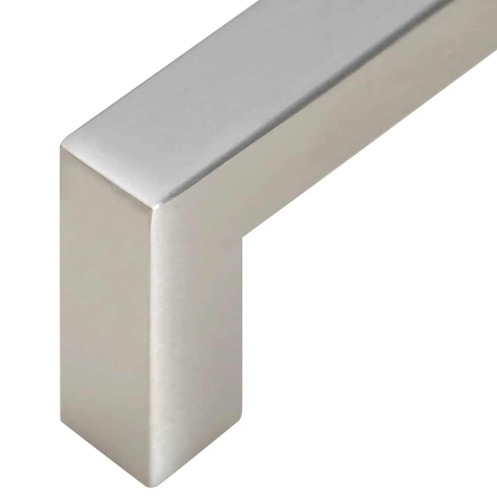 Möbelgriffe 10 Stk. Silbern 64 mm Edelstahl