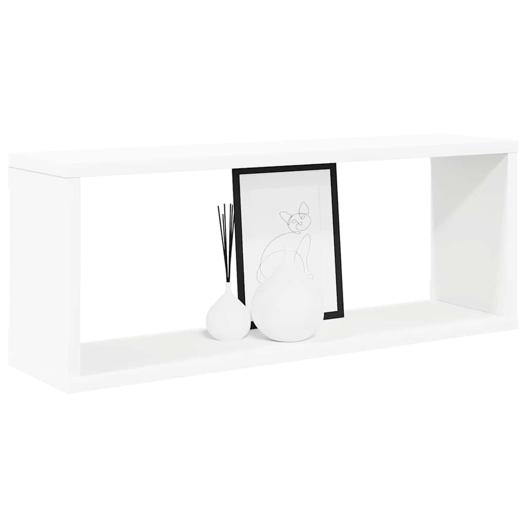 Würfelregale 2 Stk. Weiß 30x15x30 cm