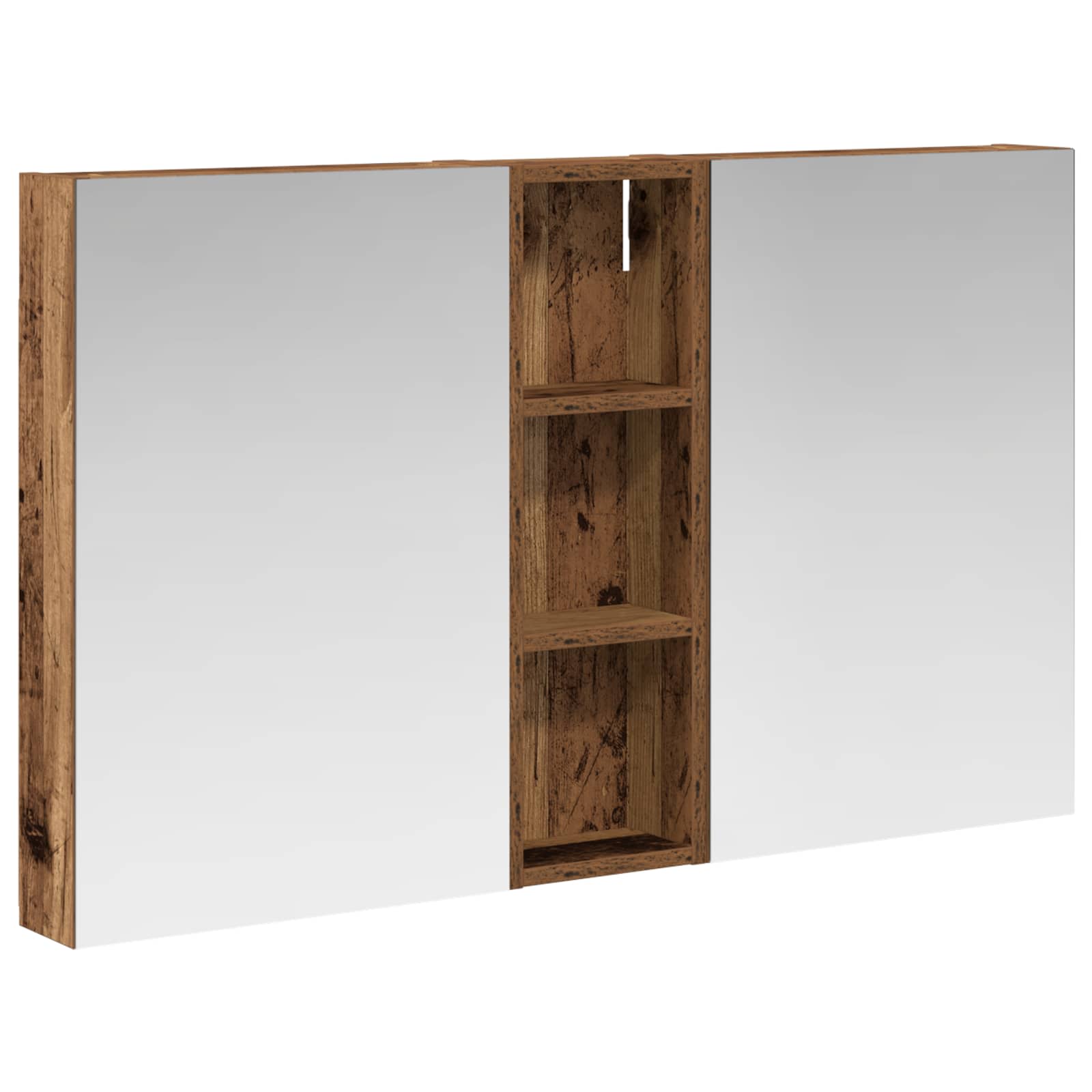 Badezimmerschrank-Set 3 pcs 80 x 10,5 x 50 cm Holzwerkstoff