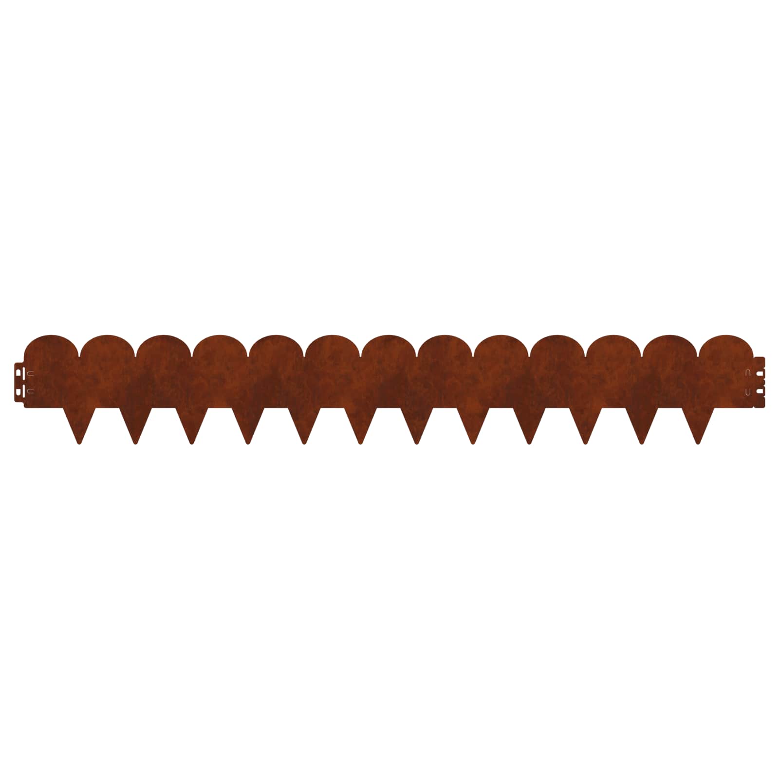 Raseneinfassung 10 pcs 103 x 15 cm Stahl Schwarz