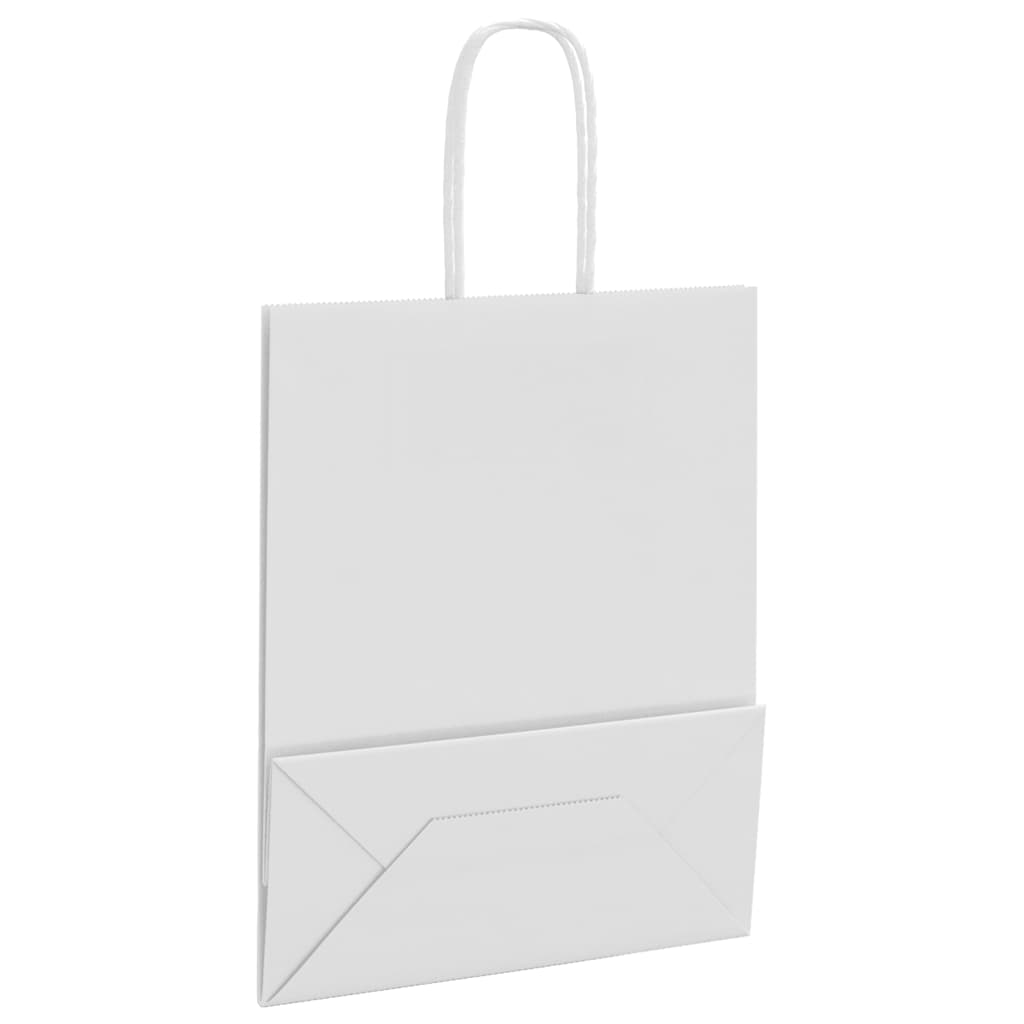Papiertragetaschen 50 Stk. mit Henkeln Braun 21x11x36 cm
