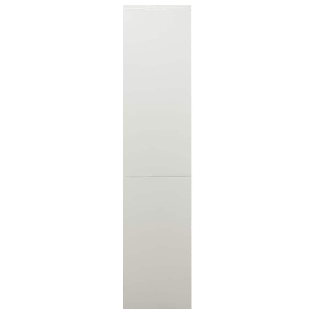 Büroschrank Weiß 90x40x180 cm Stahl