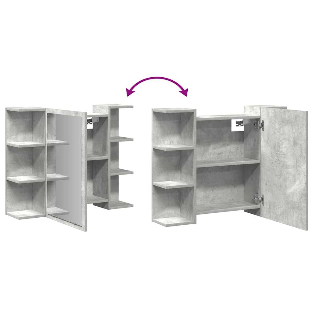 Bad-Spiegelschrank Weiß 80x20,5x64 cm Holzwerkstoff