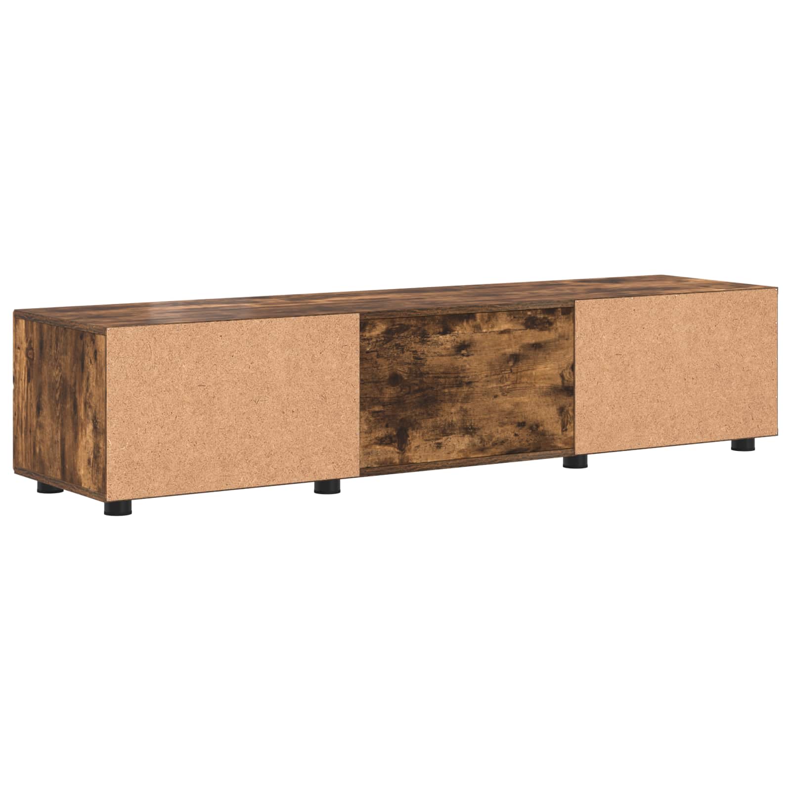 Highboard mit Regal FLORIN Weiß 60 x 35 x 182 cm Holzwerkstoff