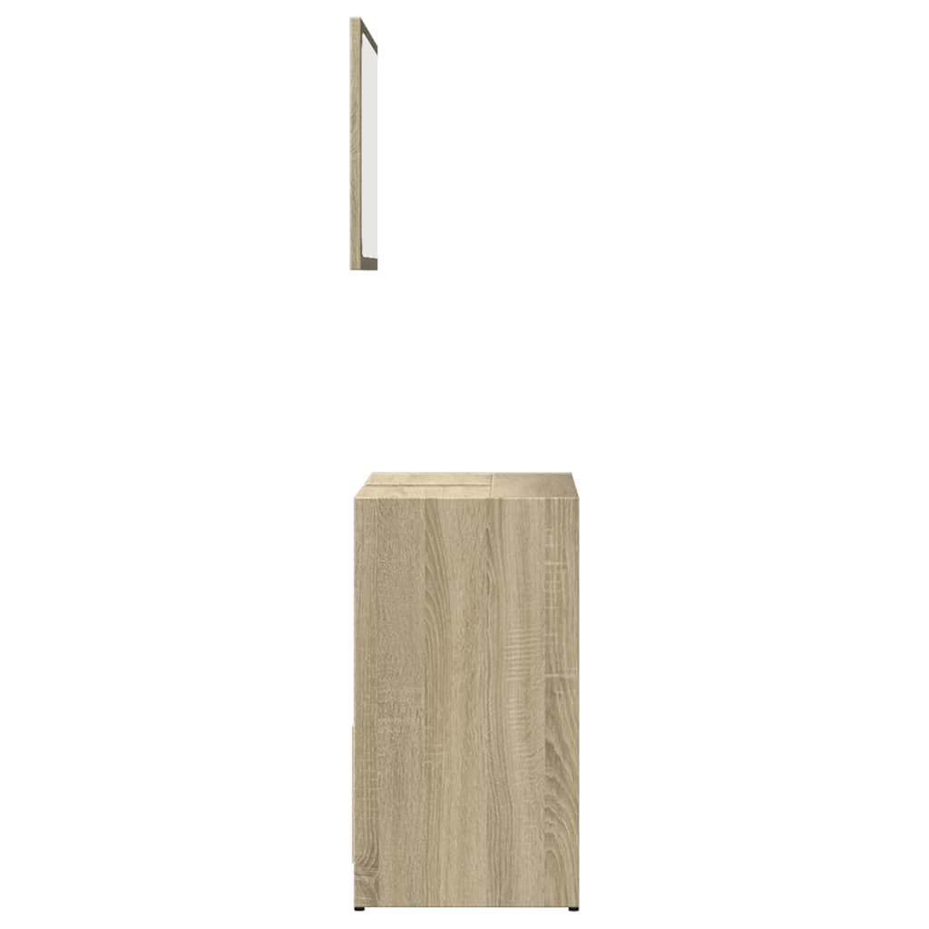 Badmöbel-Set Weiß Holzwerkstoff