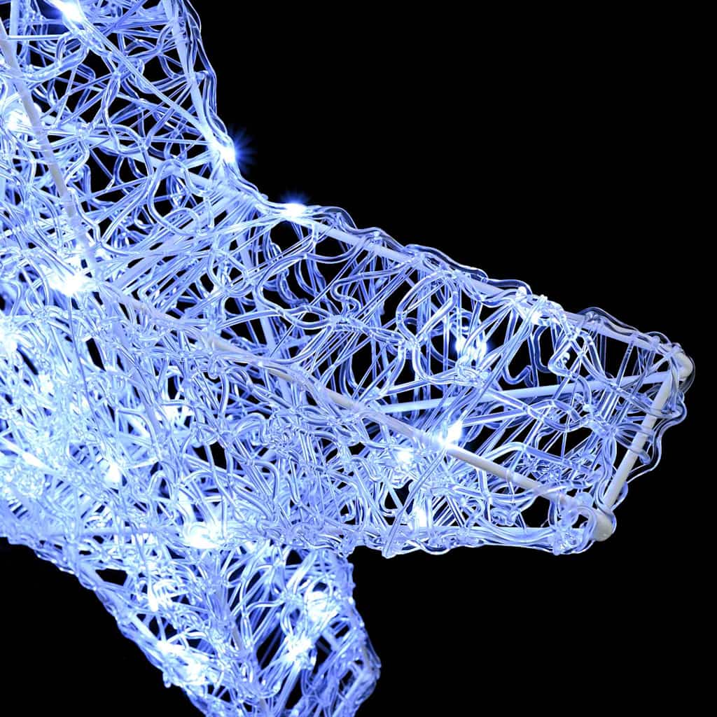 3D Stern mit 50 LEDs Warmweiß 55 x 53.5 x 10 cm Acryl