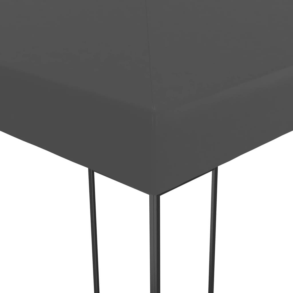 Pavillon mit LED-Lichterkette 4x3x2,7 m Weiß