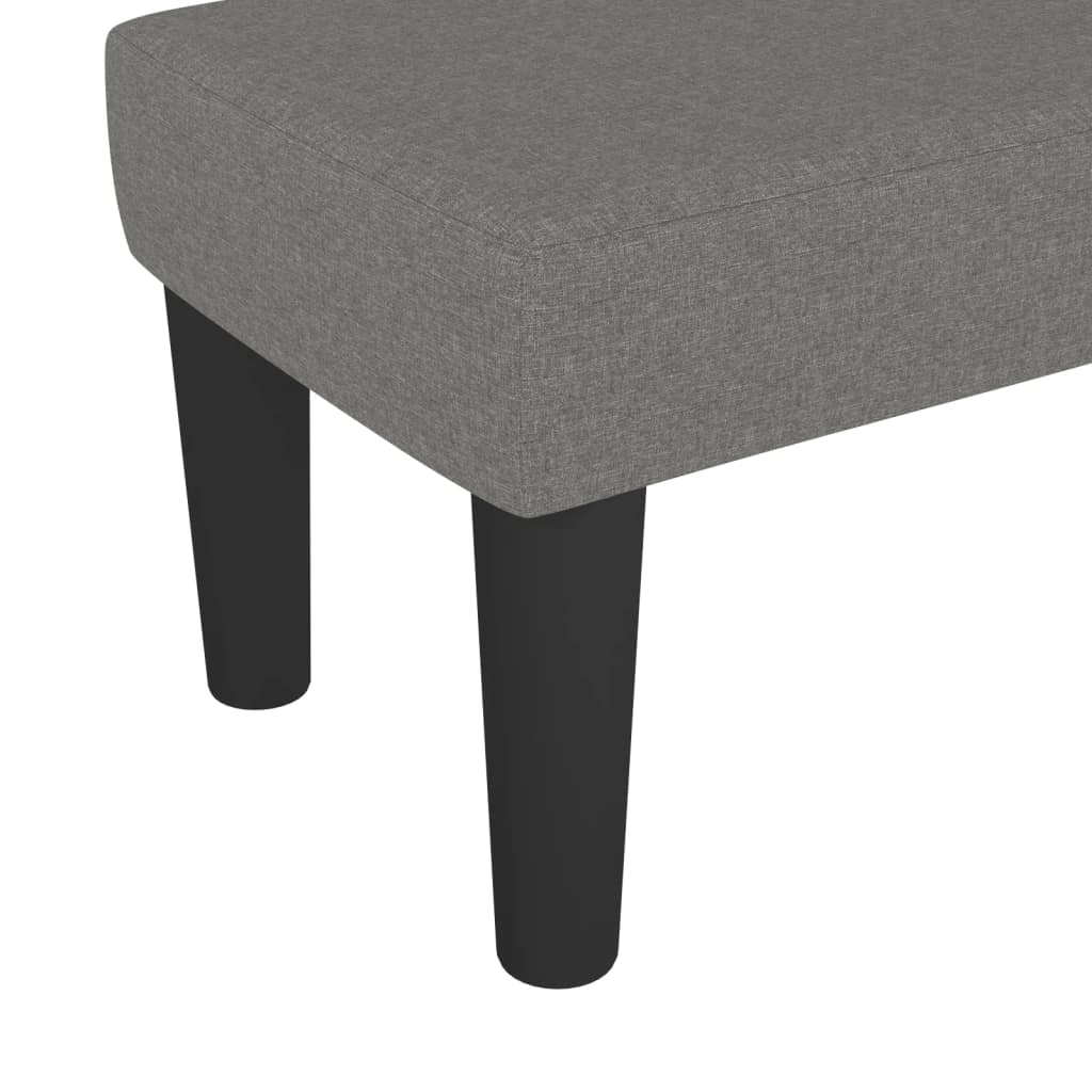 Sitzbank Hellgrau 70x30x30 cm Stoff