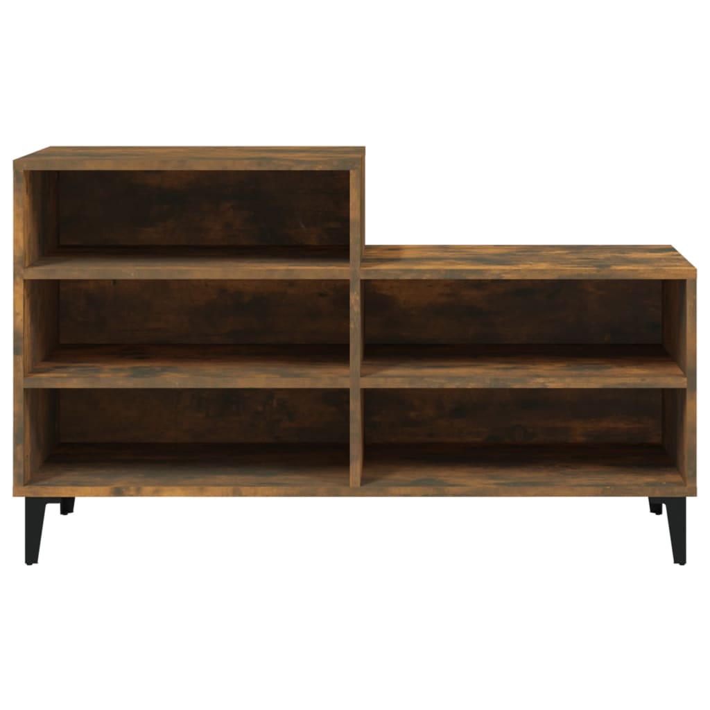Schuhregal Weiß 102x36x60 cm Holzwerkstoff