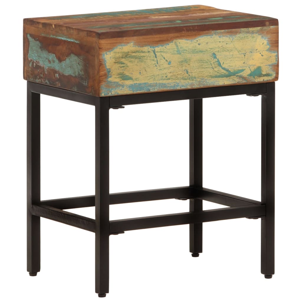 Beistelltisch 40x30x50 cm Raues Mango-Massivholz
