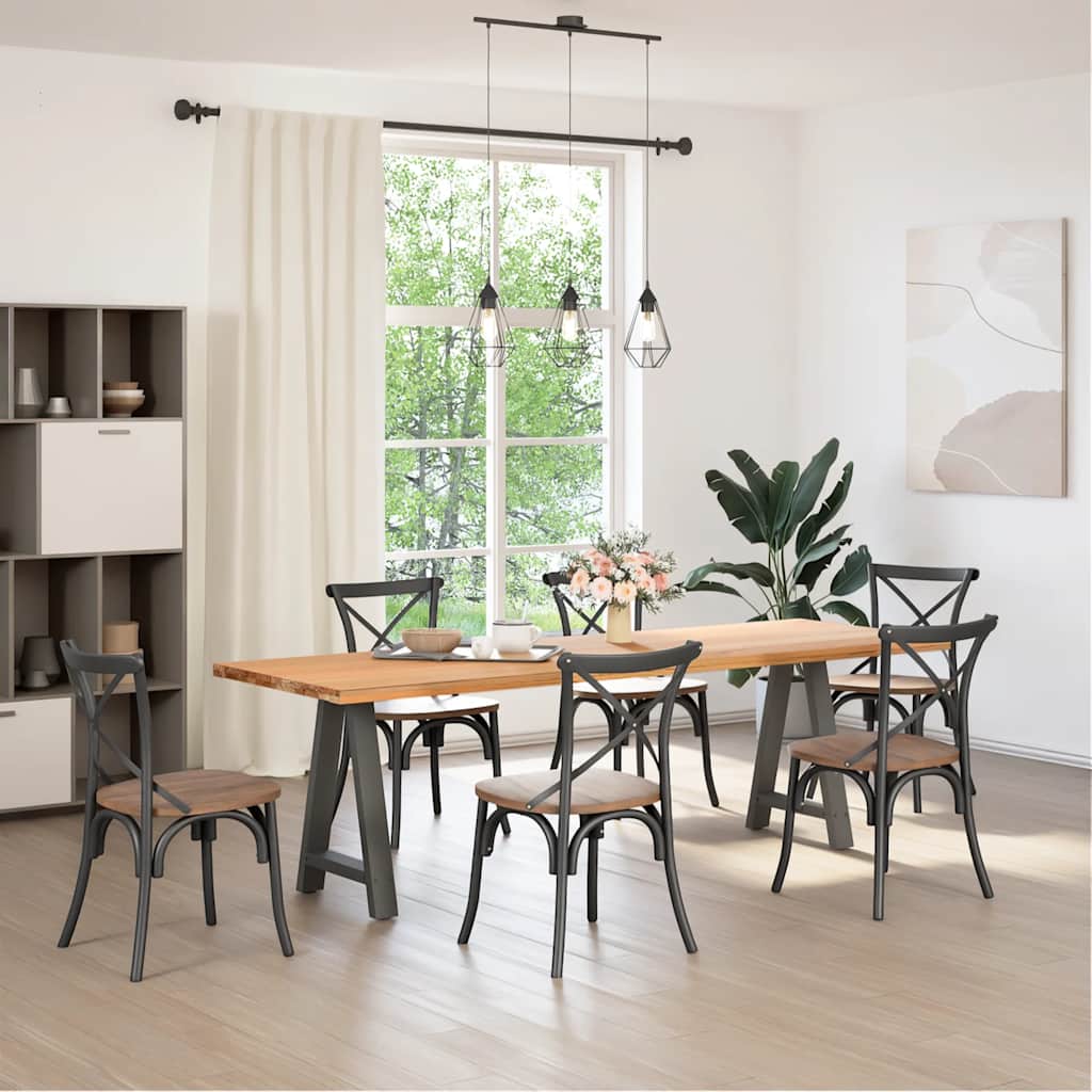 Couchtischbeine A-Form 2 Stk. 30x(30-31) cm Stahl