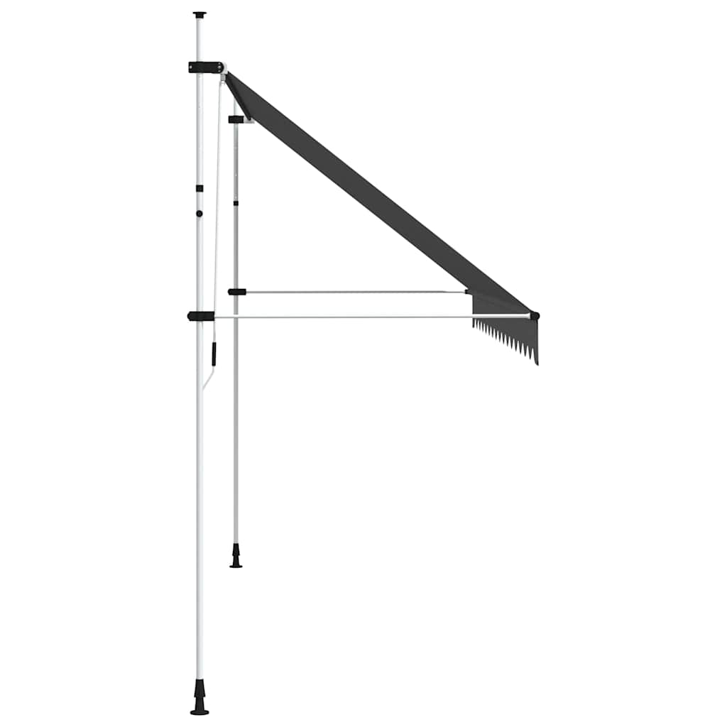Einziehbare Markise Handbetrieben 150 cm Anthrazit