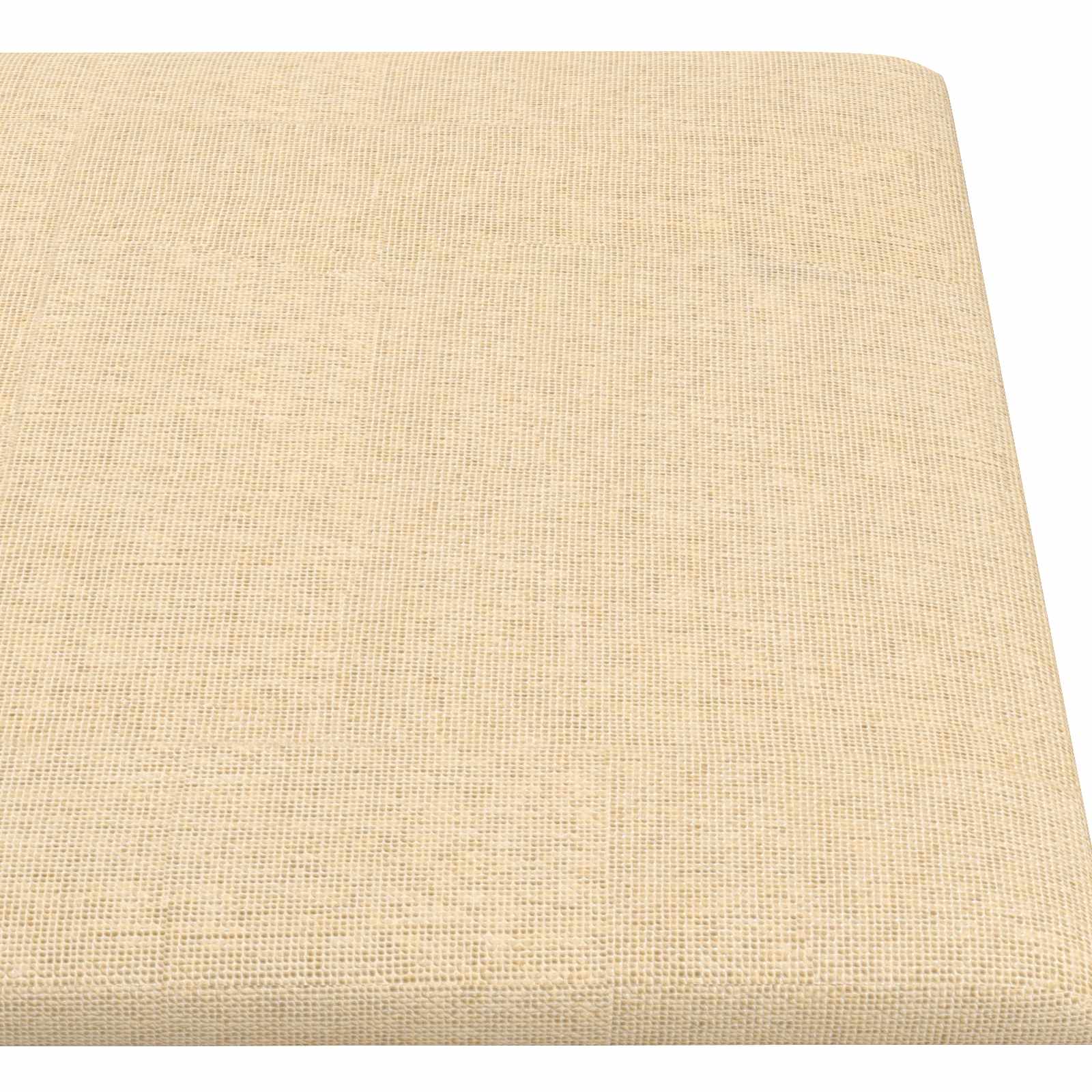 Wandkopfteilen 12 pcs 30 x 15 cm Creme Stoff
