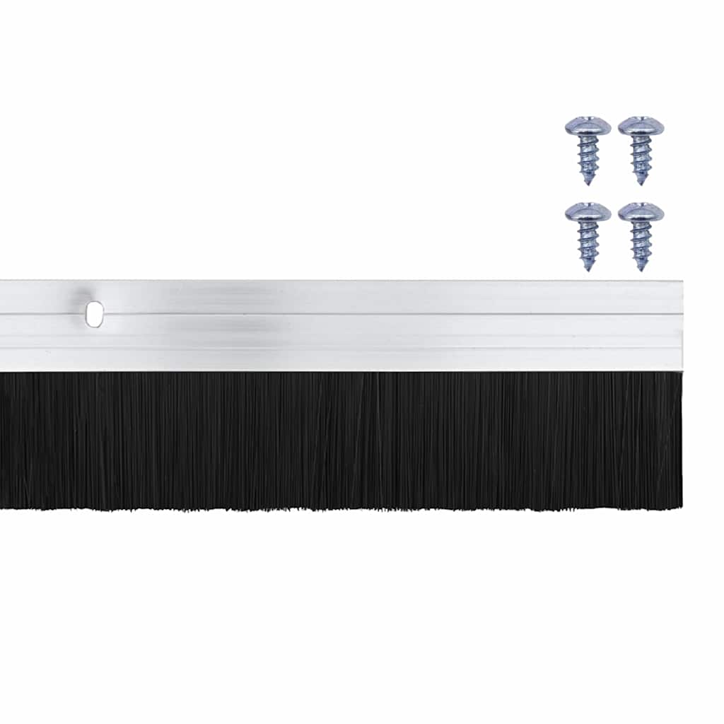 Aufsteck Türbürstendichtungen 2 pcs Braun 100 cm