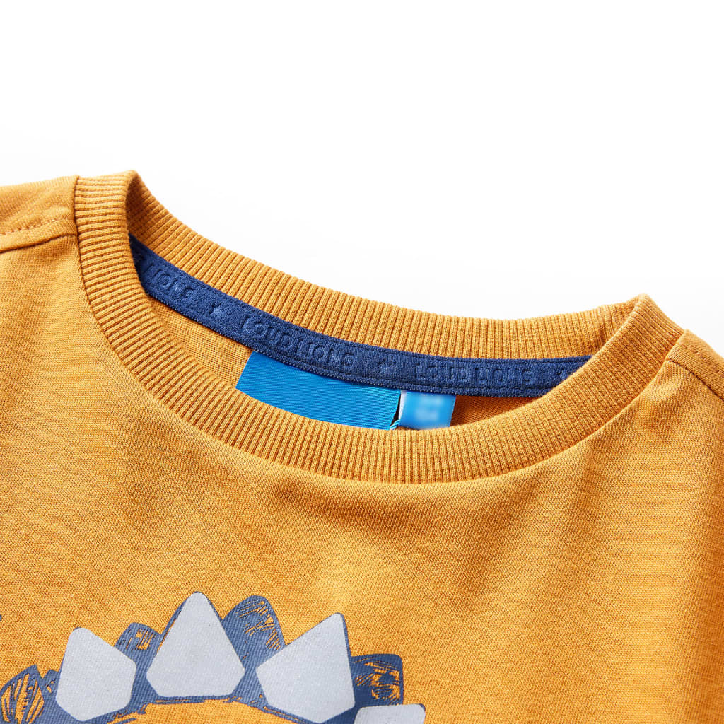 Kinder-Langarmshirt Dunkelrot 116