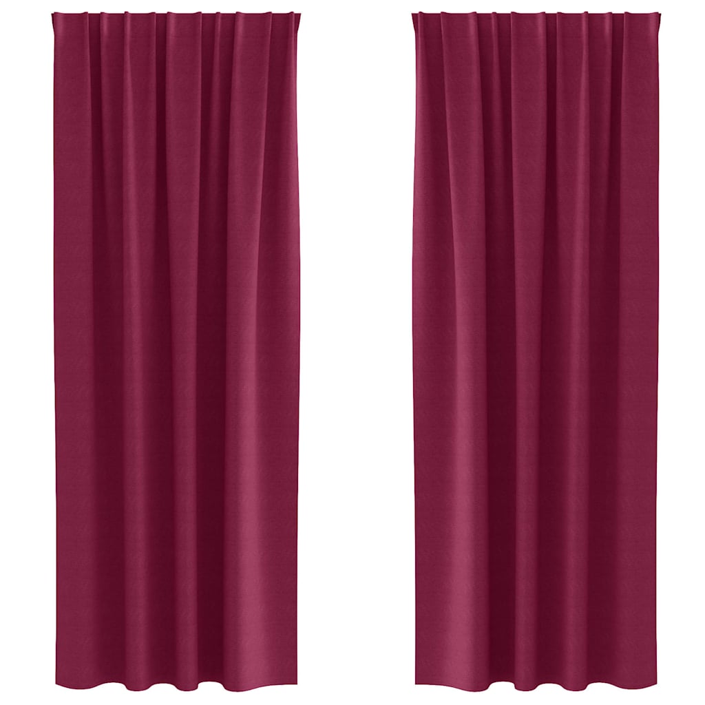 Verdunkelungs-Vorhänge mit Ringen 2 pcs Beige 140 x 140 cm
