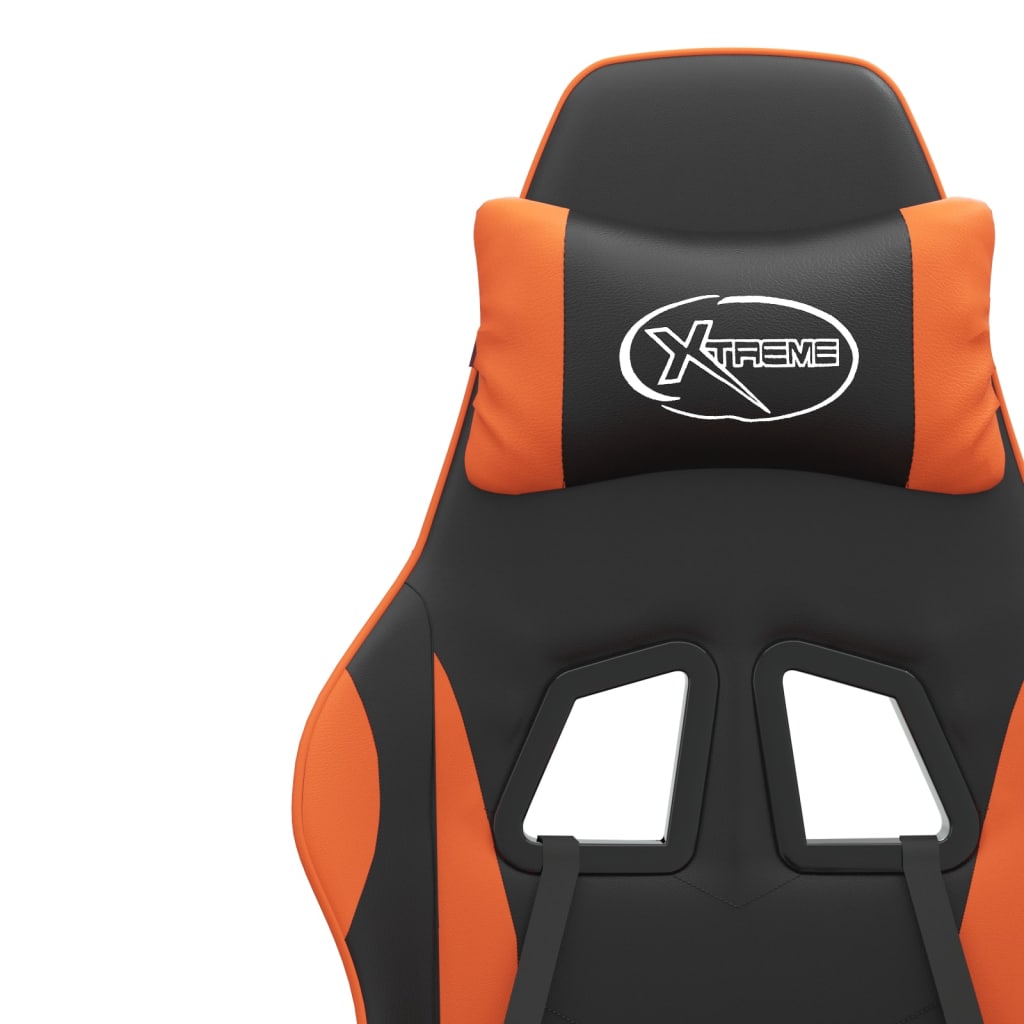 Gaming-Stuhl Schwarz und Golden Kunstleder