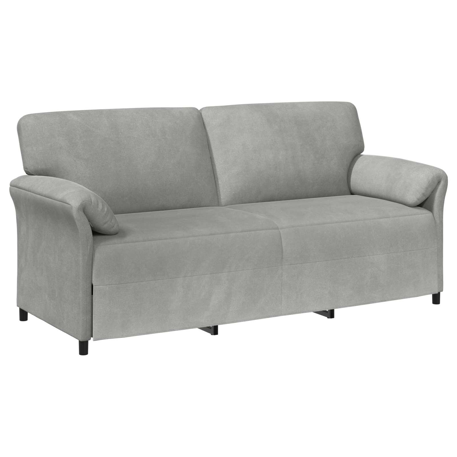 1-Sitzer Sofa Hellgrau 88 x 83 x 95 cm Samt