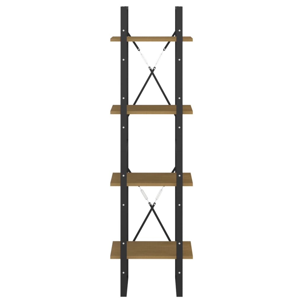 Bücherregal 2 Fächer Weiß 40x30x70 cm Holzwerkstoff