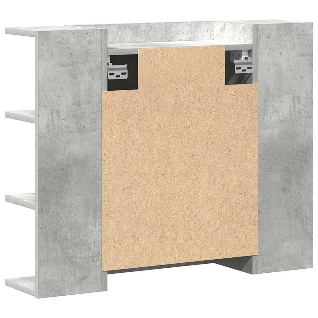 Bad-Spiegelschrank Weiß 80x20,5x64 cm Holzwerkstoff