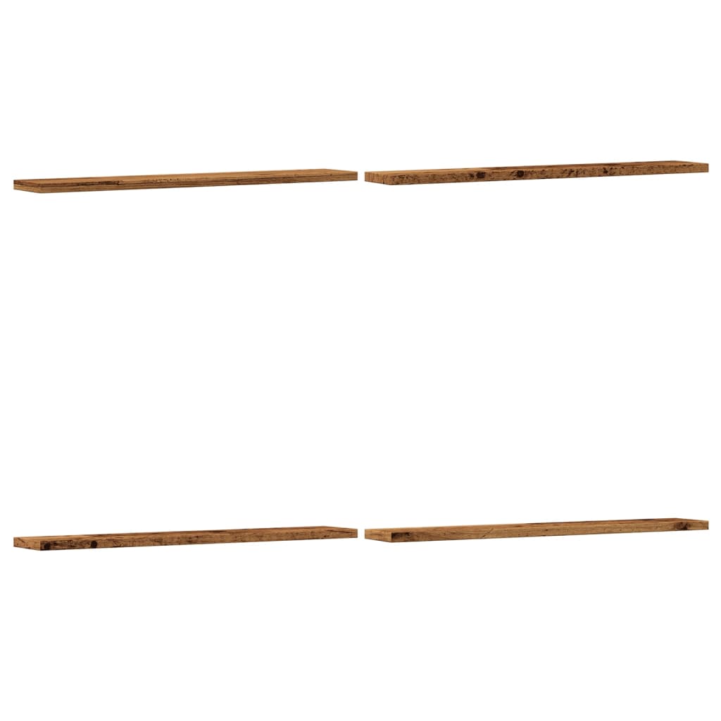 Bücherregal-Bretter 4 Stk. Weiß 40x10x1,5 cm Holzwerkstoff