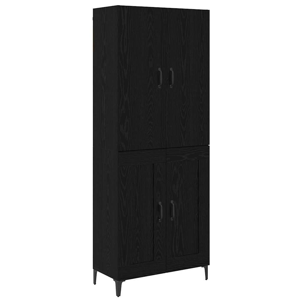 Highboard Altholz 69,5 x 34 x 180 cm Holzwerkstoff