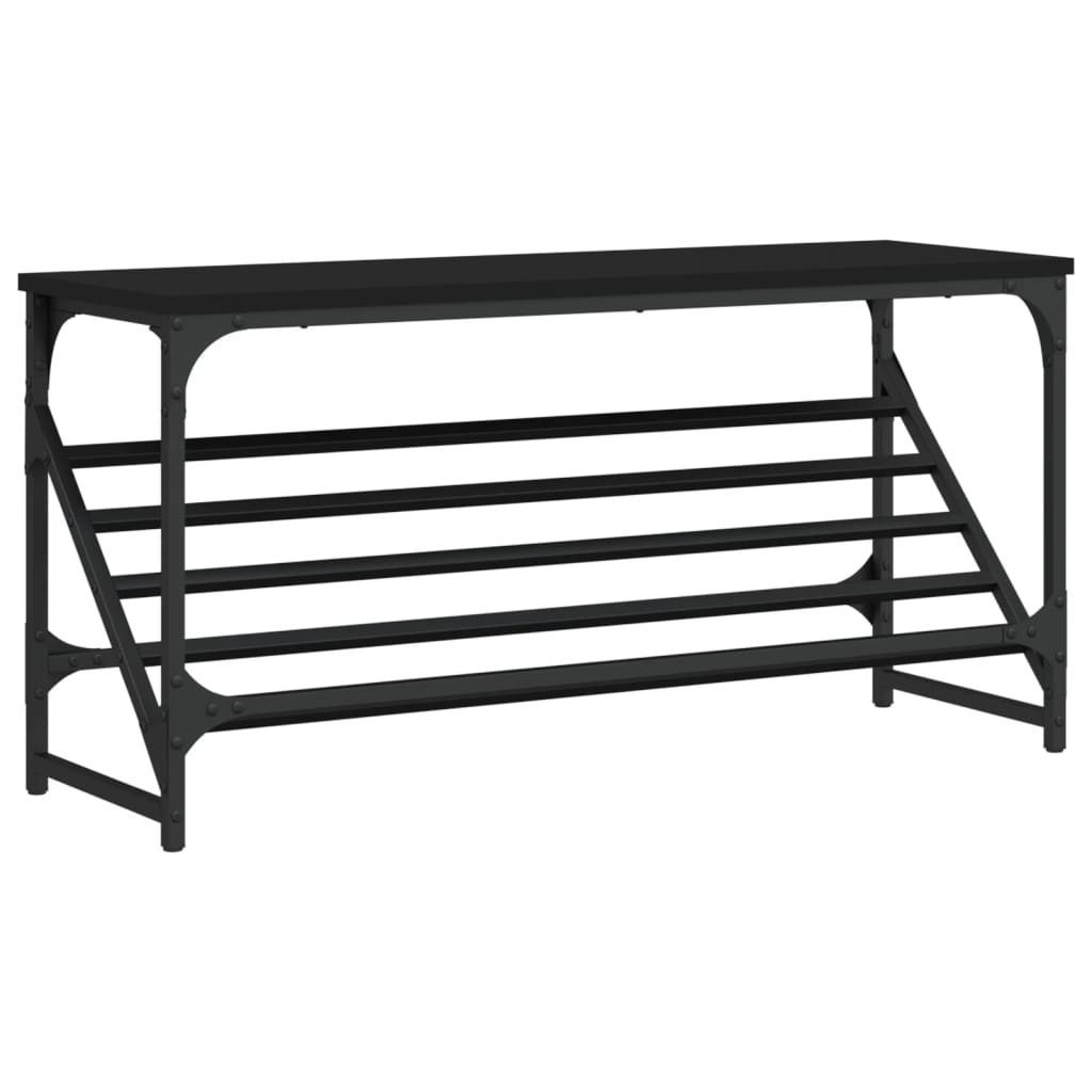 Schuhregal Schwarz 60x30x45 cm Holzwerkstoff